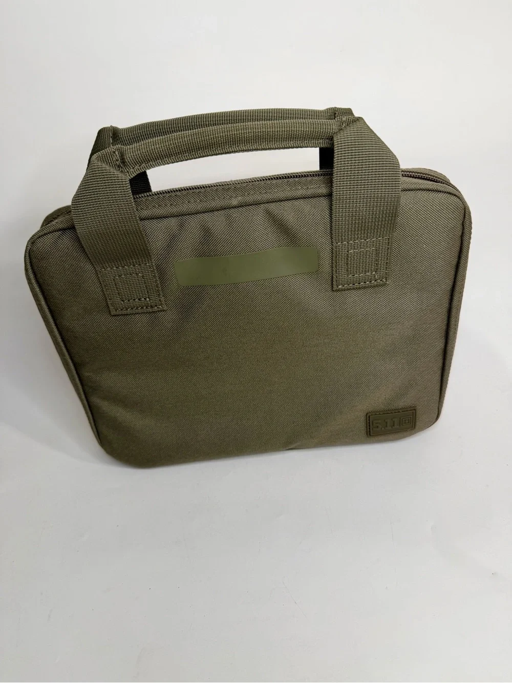 5.11 Single Pistol Case, Ranger Green 9”H x 12”L x 3” Deep Range Bag Full Zip
